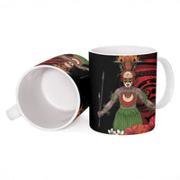 Huli Wigmen Tribe Hela Province Ceramic Mug Papua New Guinea Indigenous Pattern LT9 - Polynesian Pride