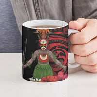 Huli Wigmen Tribe Hela Province Ceramic Mug Papua New Guinea Indigenous Pattern LT9 - Polynesian Pride