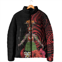 Huli Wigmen Tribe Hela Province Padded Jacket Papua New Guinea Indigenous Pattern LT9 - Polynesian Pride