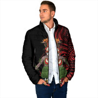 Huli Wigmen Tribe Hela Province Padded Jacket Papua New Guinea Indigenous Pattern LT9 - Polynesian Pride
