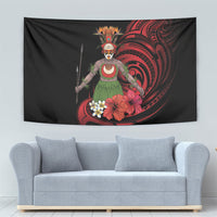 Huli Wigmen Tribe Hela Province Tapestry Papua New Guinea Indigenous Pattern LT9 - Polynesian Pride