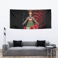 Huli Wigmen Tribe Hela Province Tapestry Papua New Guinea Indigenous Pattern LT9 - Polynesian Pride