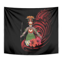 Huli Wigmen Tribe Hela Province Tapestry Papua New Guinea Indigenous Pattern LT9 - Polynesian Pride