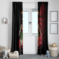 Huli Wigmen Tribe Hela Province Window Curtain Papua New Guinea Indigenous Pattern LT9 - Polynesian Pride