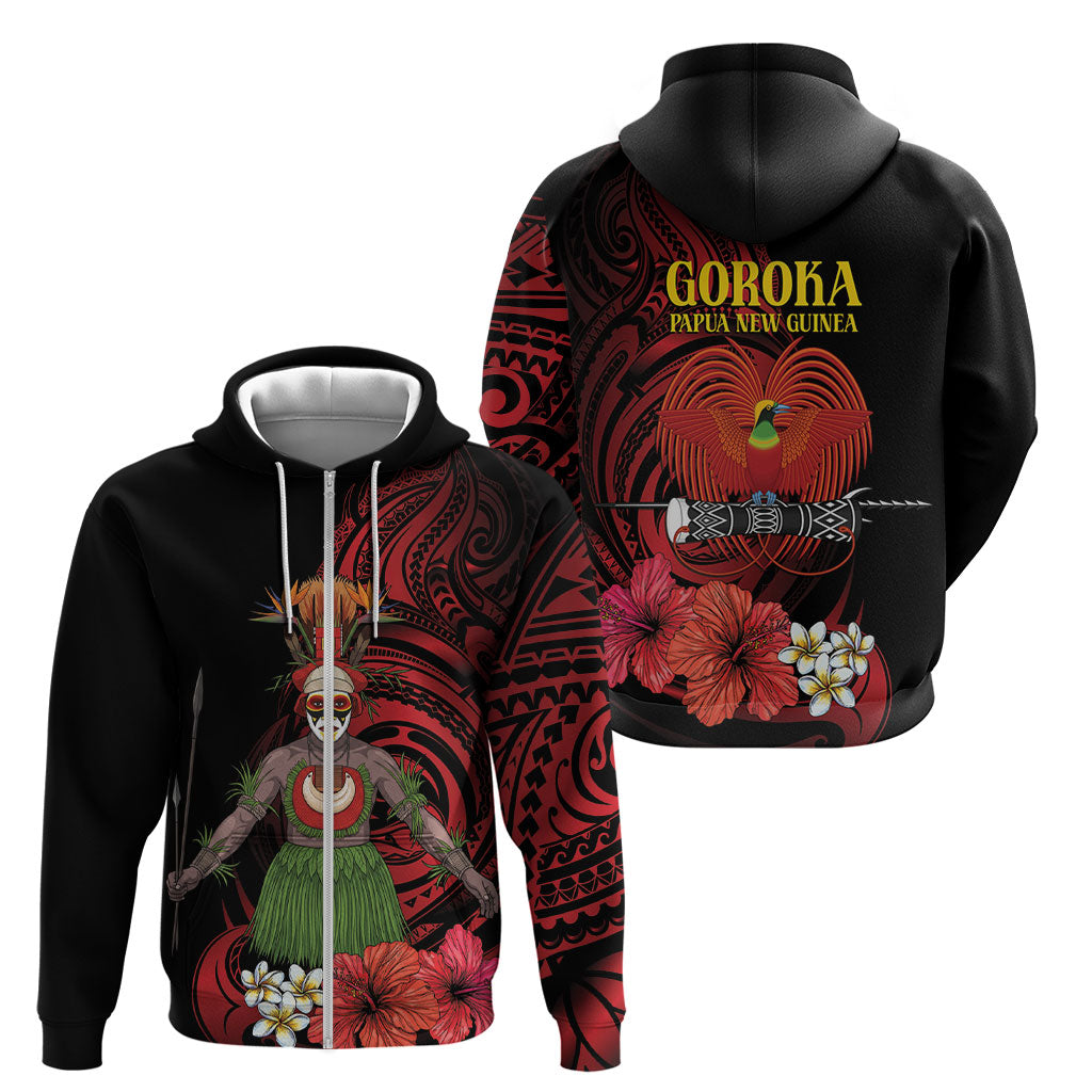 Huli Wigmen Tribe Hela Province Zip Hoodie Papua New Guinea Indigenous Pattern LT9 - Polynesian Pride