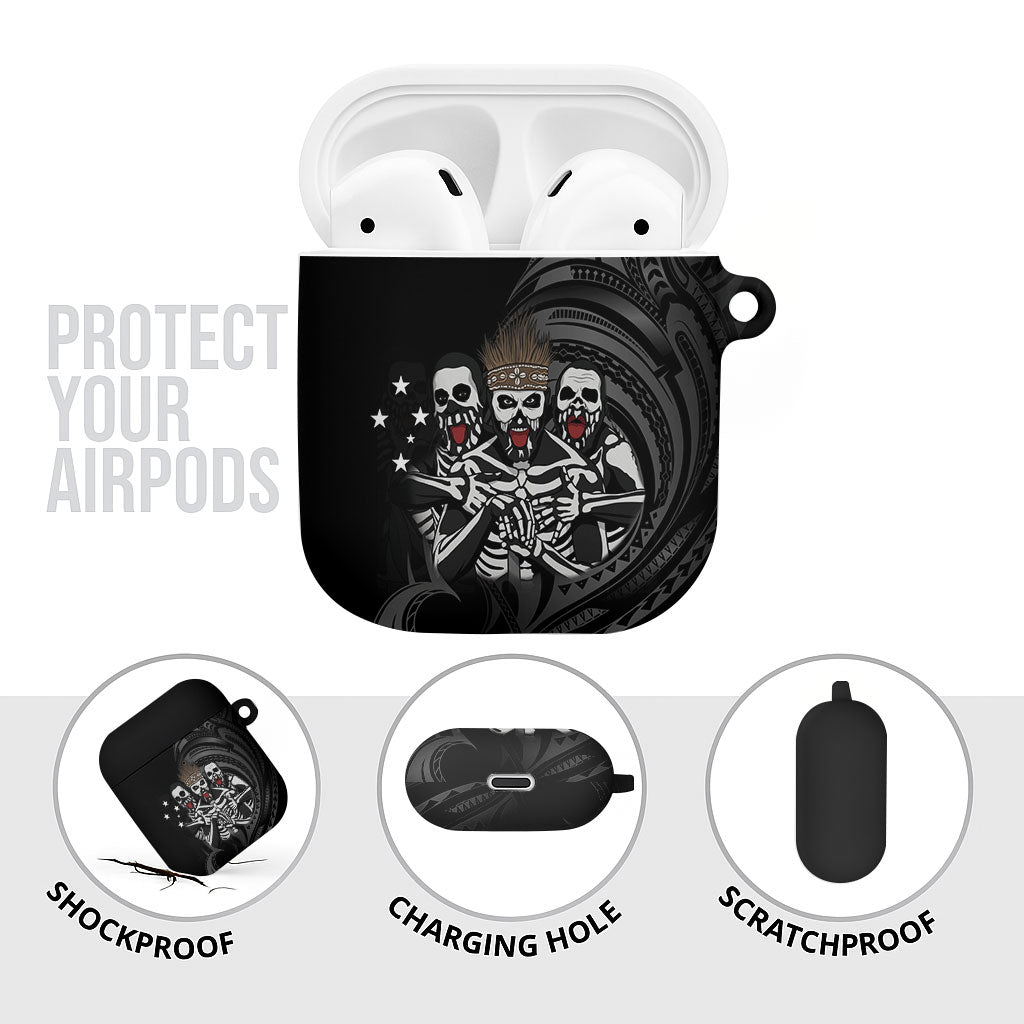 Skeleton Tribe Simbu Province AirPods Case Papua New Guinea Indigenous Pattern LT9 - Polynesian Pride