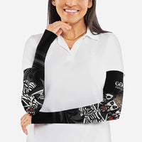 Skeleton Tribe Simbu Province Arm Sleeves Papua New Guinea Indigenous Pattern LT9 - Polynesian Pride