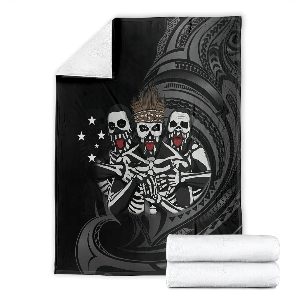 Skeleton Tribe Simbu Province Blanket Papua New Guinea Indigenous Pattern LT9 - Polynesian Pride