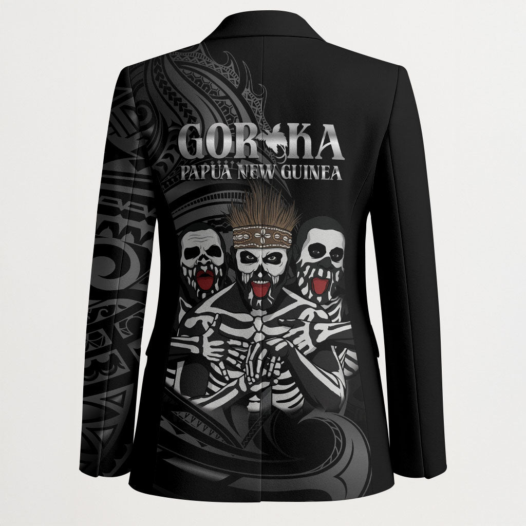Skeleton Tribe Simbu Province Blazer Papua New Guinea Indigenous Pattern LT9 - Polynesian Pride
