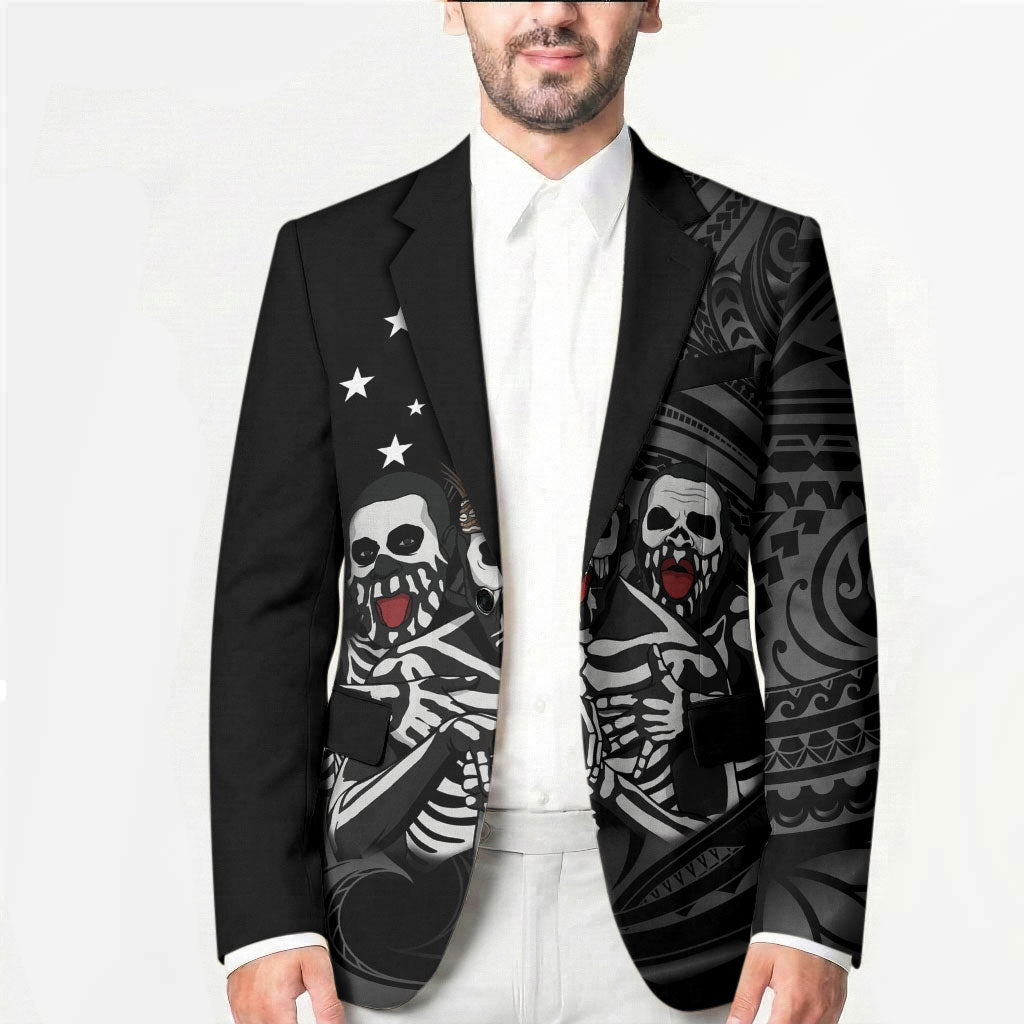 Skeleton Tribe Simbu Province Blazer Papua New Guinea Indigenous Pattern LT9 - Polynesian Pride