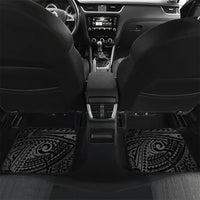Skeleton Tribe Simbu Province Car Mats Papua New Guinea Indigenous Pattern LT9 Set 2pcs - Back Black - Polynesian Pride