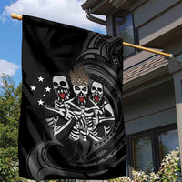 Skeleton Tribe Simbu Province Garden Flag Papua New Guinea Indigenous Pattern LT9 - Polynesian Pride