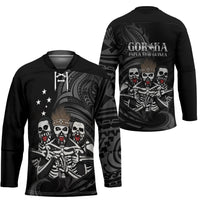 Skeleton Tribe Simbu Province Hockey Jersey Papua New Guinea Indigenous Pattern LT9 - Polynesian Pride