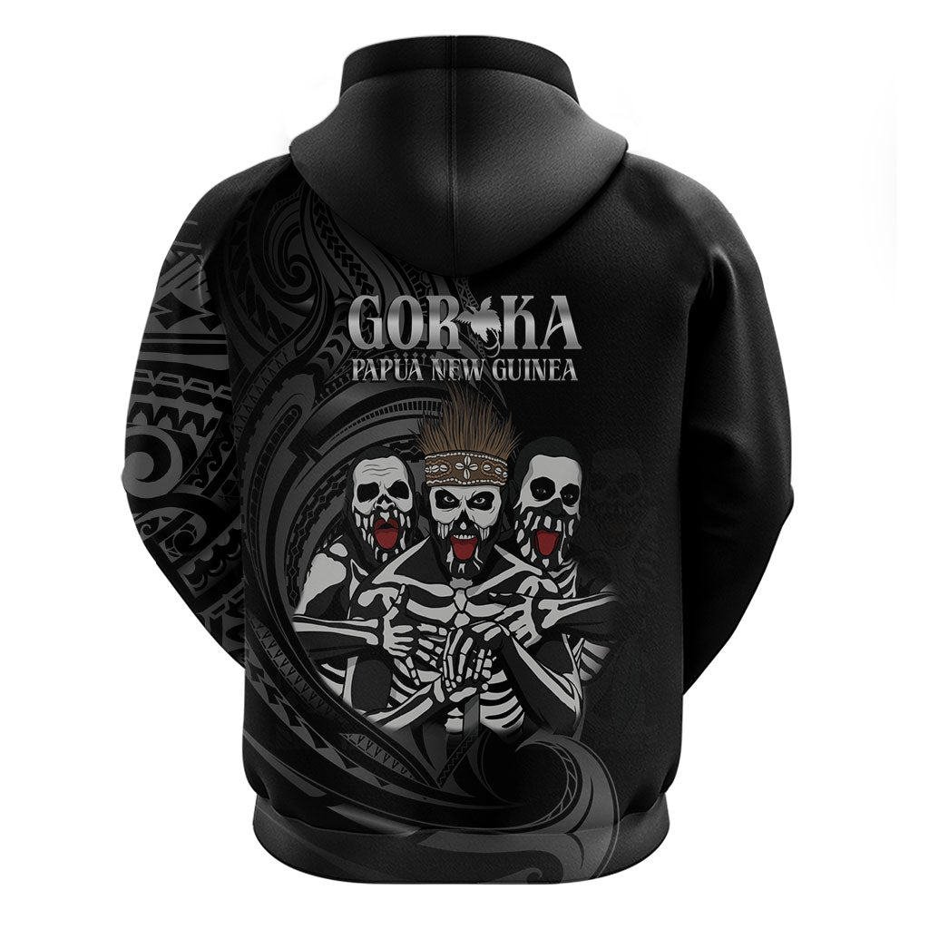 Skeleton Tribe Simbu Province Hoodie Papua New Guinea Indigenous Pattern LT9 - Polynesian Pride