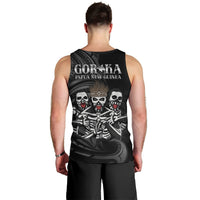 Skeleton Tribe Simbu Province Men Tank Top Papua New Guinea Indigenous Pattern LT9 - Polynesian Pride