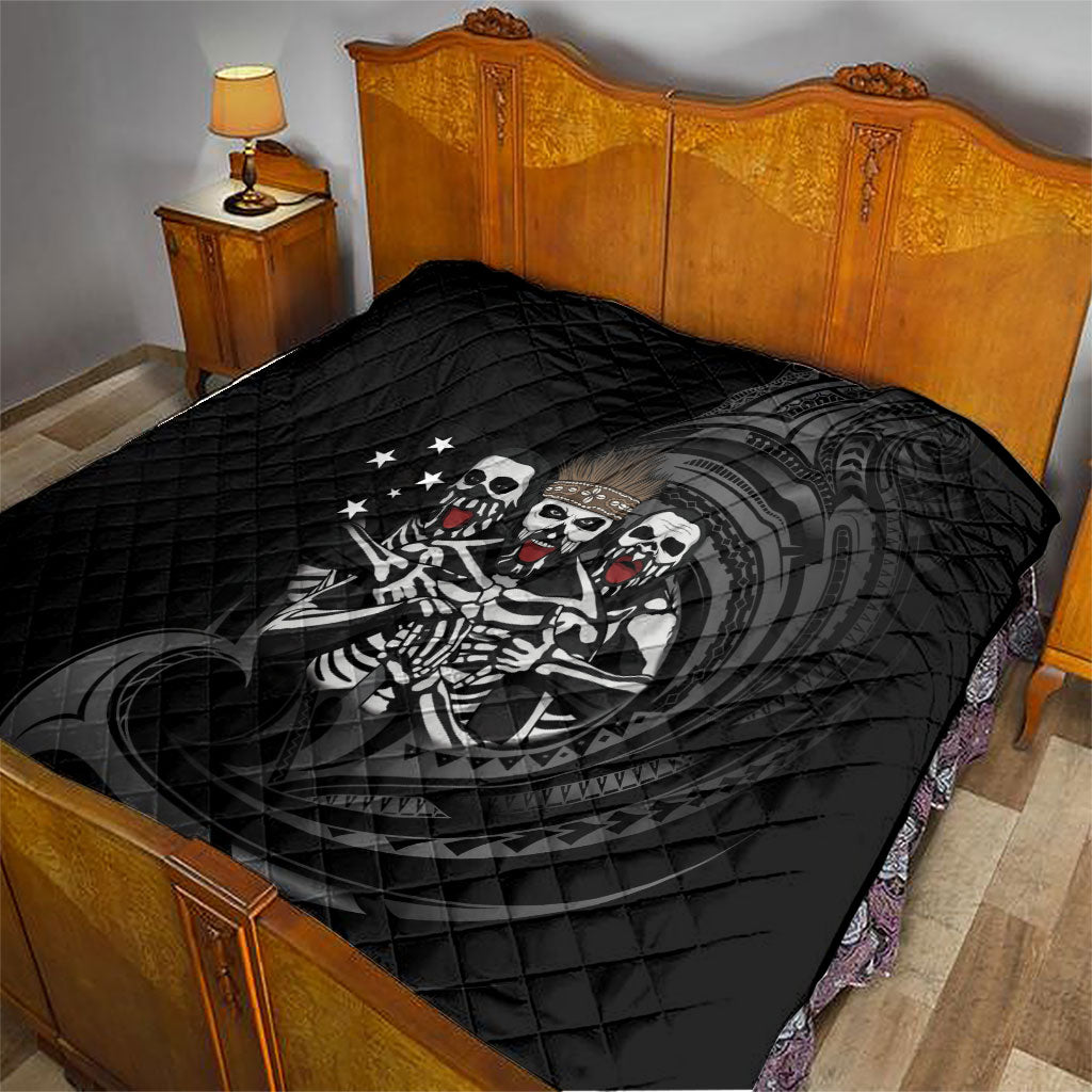 Skeleton Tribe Simbu Province Quilt Papua New Guinea Indigenous Pattern LT9 - Polynesian Pride