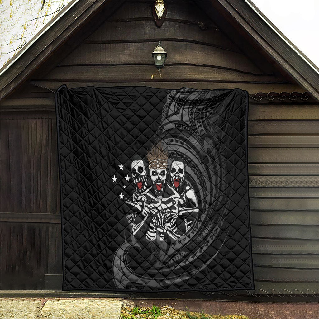 Skeleton Tribe Simbu Province Quilt Papua New Guinea Indigenous Pattern LT9 - Polynesian Pride