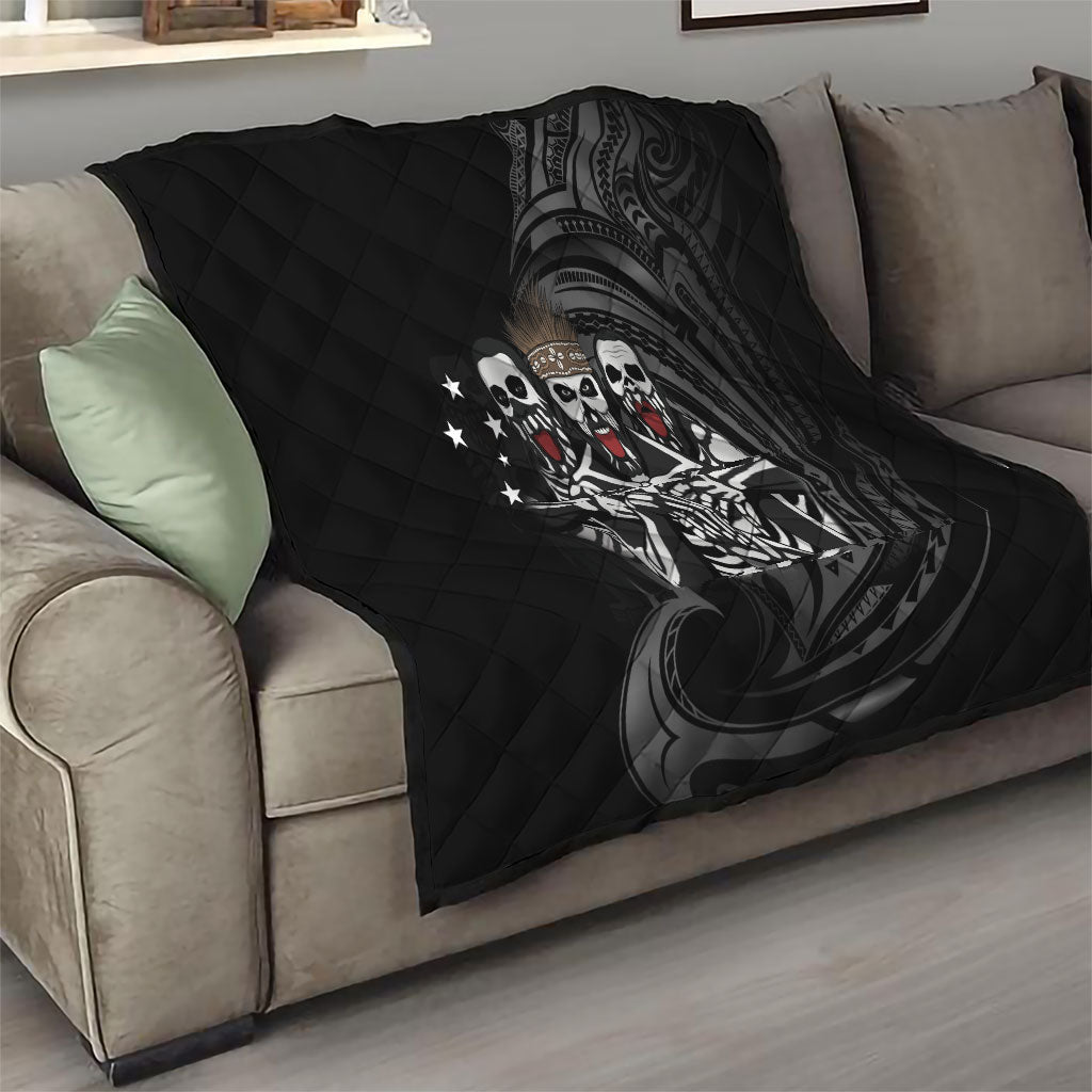 Skeleton Tribe Simbu Province Quilt Papua New Guinea Indigenous Pattern LT9 - Polynesian Pride