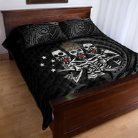 Skeleton Tribe Simbu Province Quilt Bed Set Papua New Guinea Indigenous Pattern LT9 - Polynesian Pride