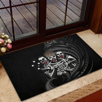 Skeleton Tribe Simbu Province Rubber Doormat Papua New Guinea Indigenous Pattern LT9 - Polynesian Pride
