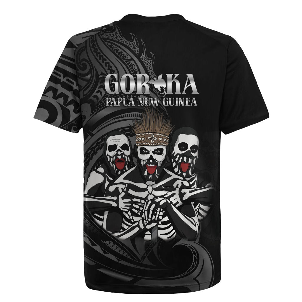 Skeleton Tribe Simbu Province Rugby Jersey Papua New Guinea Indigenous Pattern LT9 - Polynesian Pride