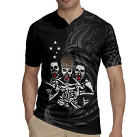 Skeleton Tribe Simbu Province Rugby Jersey Papua New Guinea Indigenous Pattern LT9 - Polynesian Pride