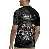 Skeleton Tribe Simbu Province Rugby Jersey Papua New Guinea Indigenous Pattern LT9 - Polynesian Pride