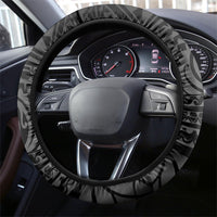Skeleton Tribe Simbu Province Steering Wheel Cover Papua New Guinea Indigenous Pattern LT9 - Polynesian Pride
