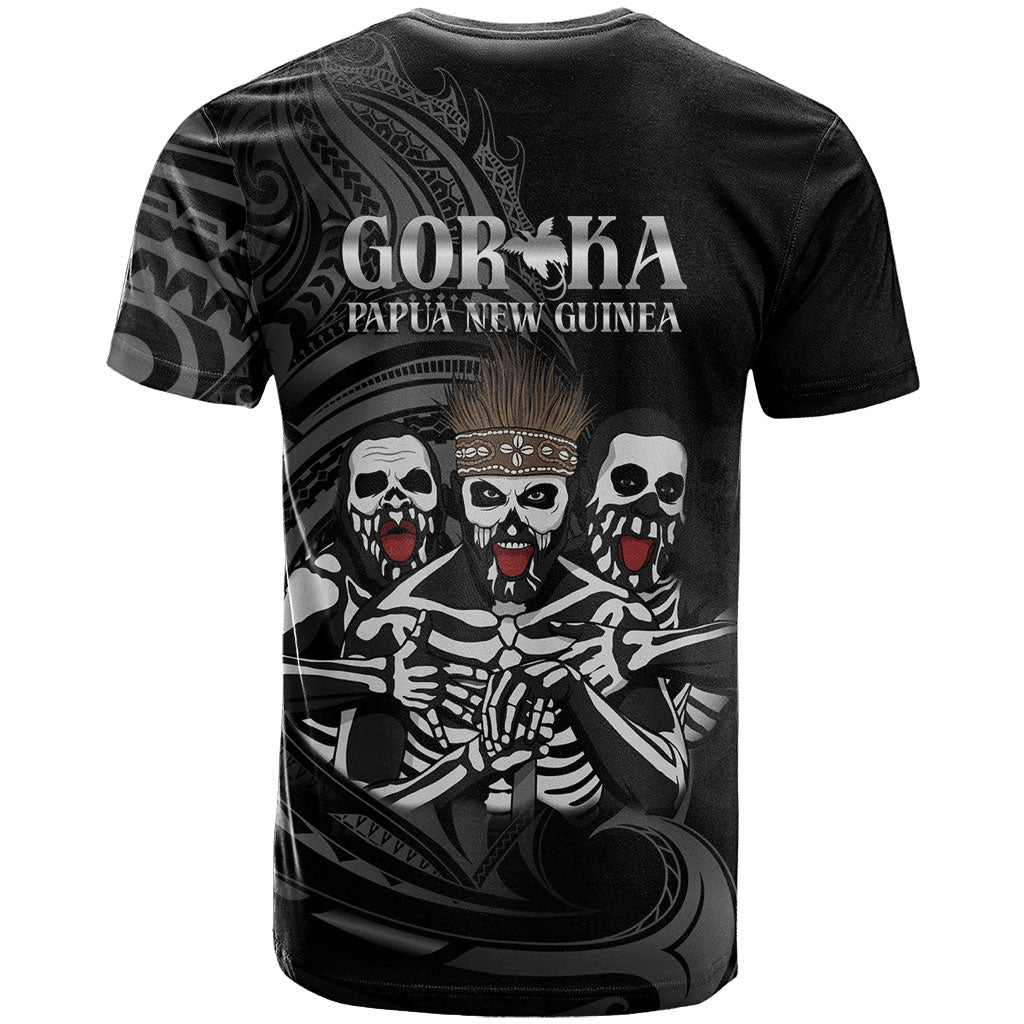 Skeleton Tribe Simbu Province T Shirt Papua New Guinea Indigenous Pattern LT9 - Polynesian Pride