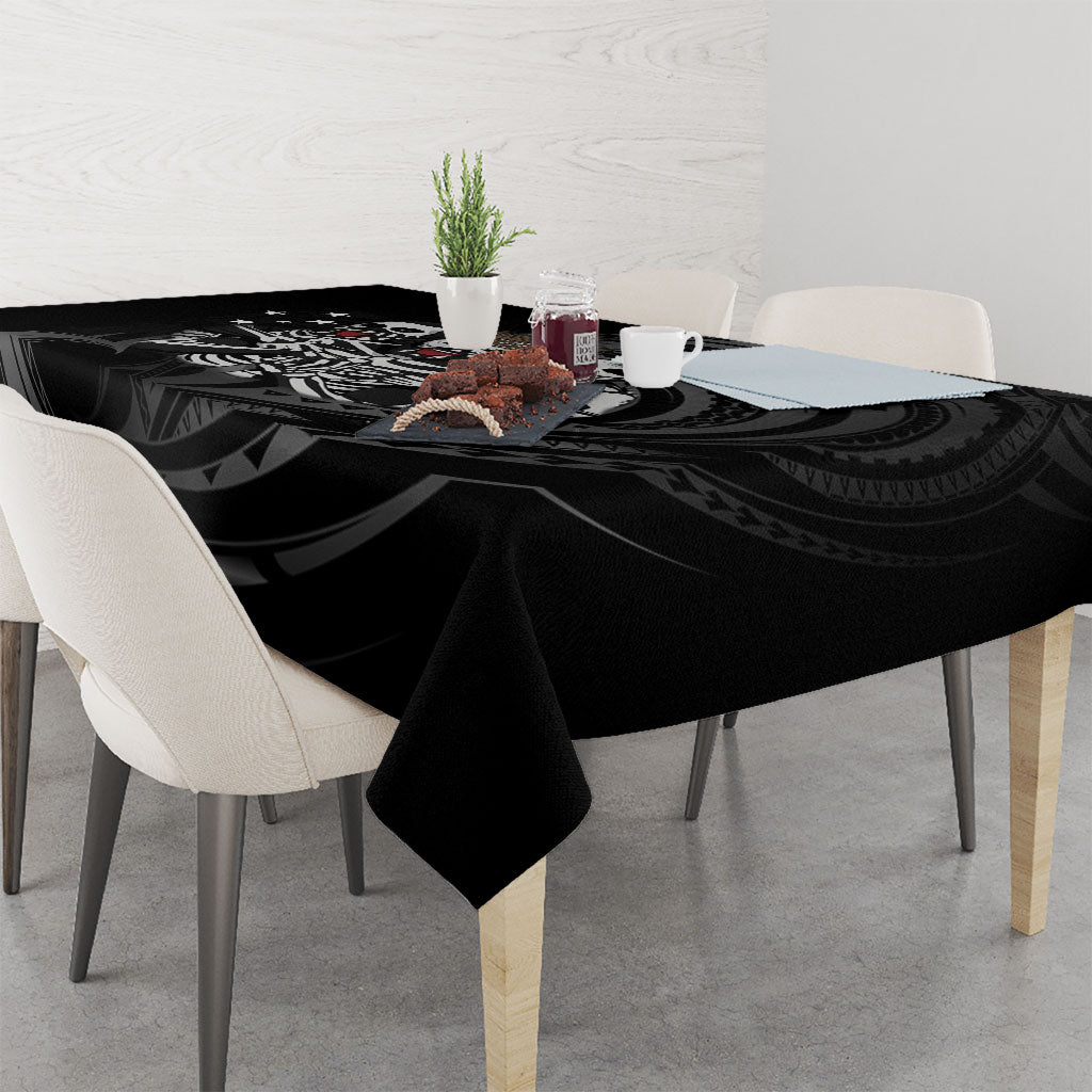 Skeleton Tribe Simbu Province Tablecloth Papua New Guinea Indigenous Pattern LT9 - Polynesian Pride