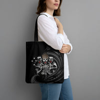 Skeleton Tribe Simbu Province Tote Bag Papua New Guinea Indigenous Pattern LT9 - Polynesian Pride