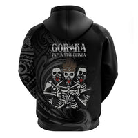 Skeleton Tribe Simbu Province Zip Hoodie Papua New Guinea Indigenous Pattern LT9 - Polynesian Pride