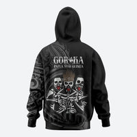 Skeleton Tribe Simbu Province Zip Hoodie Papua New Guinea Indigenous Pattern LT9 - Polynesian Pride