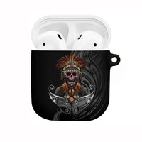Mokomoko Tribe Eastern Highlands Province AirPods Case Papua New Guinea Indigenous Pattern LT9 Black - Polynesian Pride