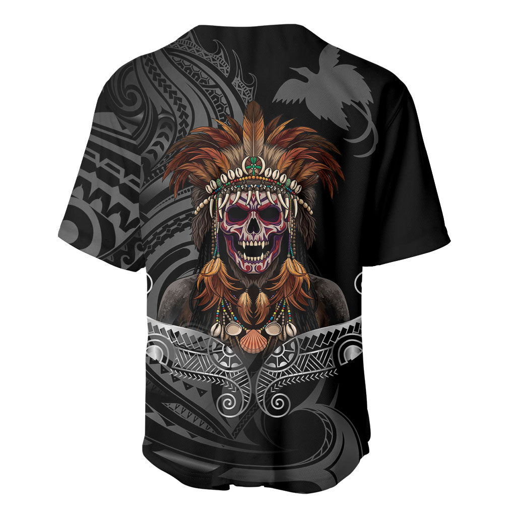 Mokomoko Tribe Eastern Highlands Province Baseball Jersey Papua New Guinea Indigenous Pattern LT9 - Polynesian Pride