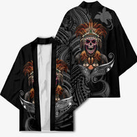 Mokomoko Tribe Eastern Highlands Province Kimono Papua New Guinea Indigenous Pattern LT9 - Polynesian Pride