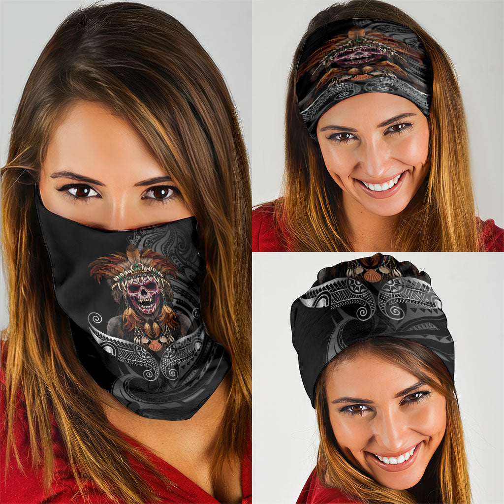 Mokomoko Tribe Eastern Highlands Province Neck Gaiter Papua New Guinea Indigenous Pattern LT9 - Polynesian Pride