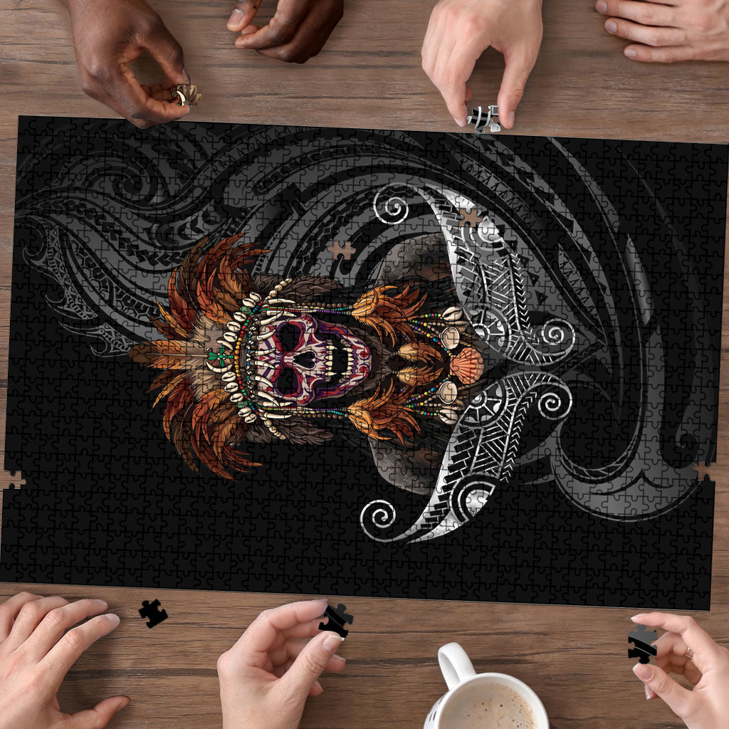 Mokomoko Tribe Eastern Highlands Province Puzzle Papua New Guinea Indigenous Pattern LT9 - Polynesian Pride