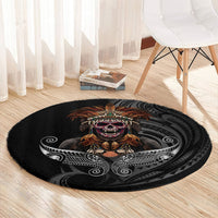 Mokomoko Tribe Eastern Highlands Province Round Carpet Papua New Guinea Indigenous Pattern LT9 - Polynesian Pride