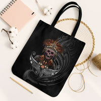 Mokomoko Tribe Eastern Highlands Province Tote Bag Papua New Guinea Indigenous Pattern LT9 Black Strap One Size Black - Polynesian Pride