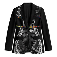 Independen Stet bilong Papua Niugini 1975 Blazer Black Tribal Papua New Guinea Province Flag LT9 Unisex Black - Polynesian Pride