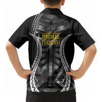 Independen Stet bilong Papua Niugini 1975 Hawaiian Shirt Black Tribal Papua New Guinea Province Flag LT9 - Polynesian Pride