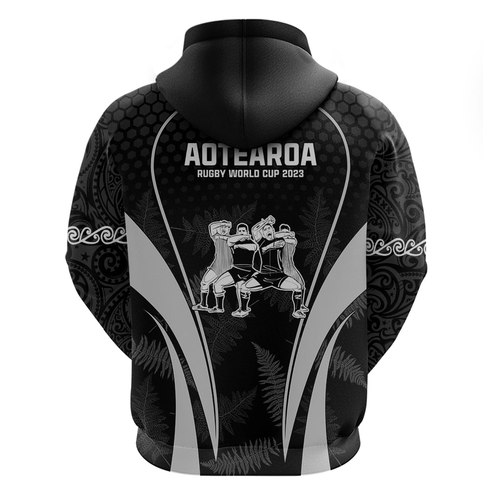 New Zealand Aotearoa Rugby Hoodie Haka Dance Mixed Silver Fern Sporty Style LT9 - Polynesian Pride
