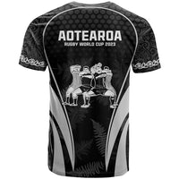 New Zealand Aotearoa Rugby T Shirt Haka Dance Mixed Silver Fern Sporty Style LT9 - Polynesian Pride