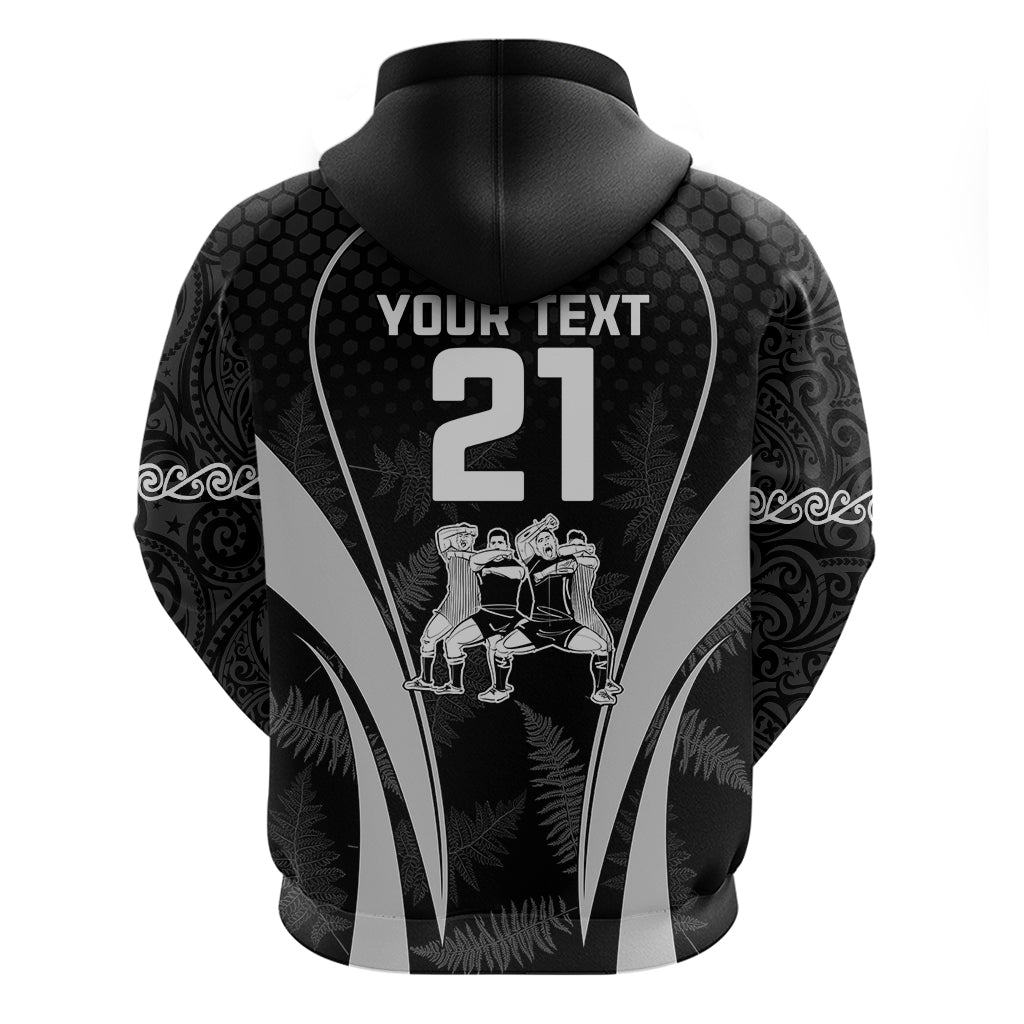 Custom New Zealand Aotearoa Rugby Hoodie Haka Dance Mixed Silver Fern Sporty Style LT9 - Polynesian Pride