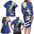 FSM Chuuk State Polynesian Shark Tattoo Personalised Family Matching Long Sleeve Bodycon Dress and Hawaiian Shirt