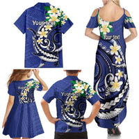 FSM Chuuk State Polynesian Shark Tattoo Personalised Family Matching Summer Maxi Dress and Hawaiian Shirt