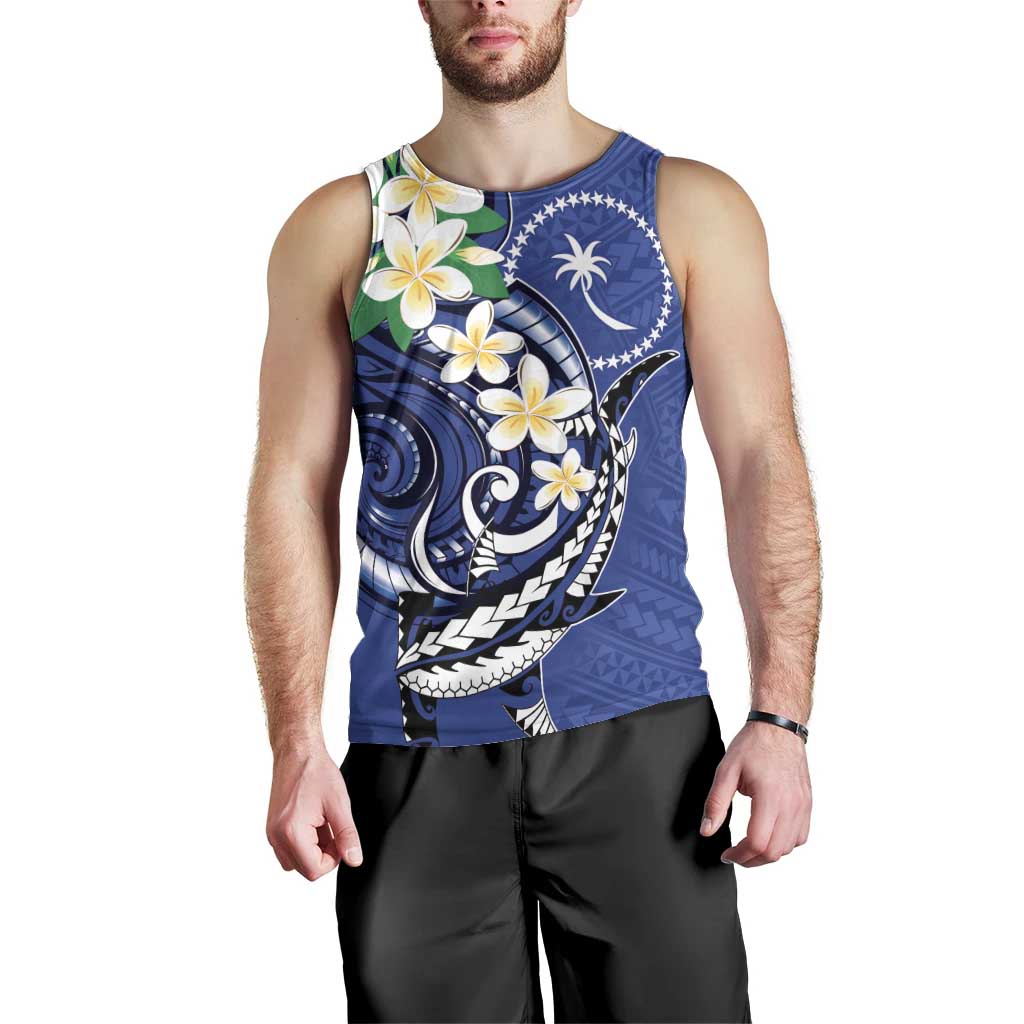FSM Chuuk State Polynesian Shark Tattoo Personalised Men Tank Top