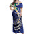 FSM Chuuk State Polynesian Shark Tattoo Personalised Off Shoulder Maxi Dress