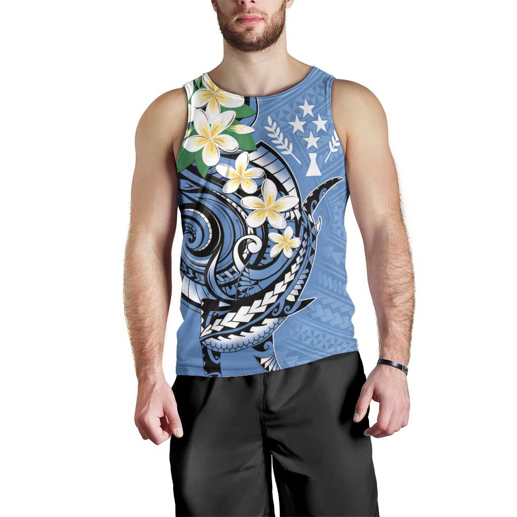 FSM Kosrae Polynesian Shark Tattoo Personalised Men Tank Top